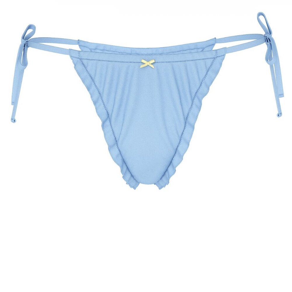 PINK by Frankies Bikinis Reign Thong Bikini Bottom (ONLY)